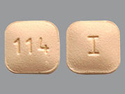 Montelukast Sodium: This is a Tablet imprinted with I on the front, 114 on the back.