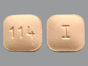 Montelukast Sodium: Esto es un Tableta imprimido con I en la parte delantera, 114 en la parte posterior, y es fabricado por None.