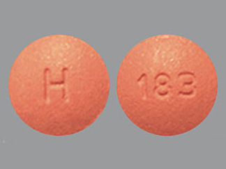 This is a Tablet imprinted with H on the front, 183 on the back.