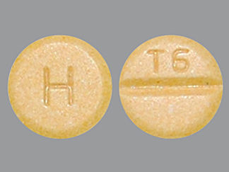 This is a Tablet imprinted with H on the front, T6 on the back.