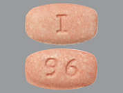 Aripiprazole: This is a Tablet imprinted with I on the front, 96 on the back.