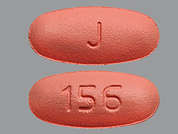 Valganciclovir Hcl: This is a pink oval Tablet imprinted with J on the front, 156 on the back, and is manufactured by MAJOR PHARMACEU.