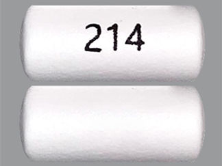 Esto es un Tableta Er 24 Hr imprimido con 214 en la parte delantera, nada en la parte posterior, y es fabricado por None.