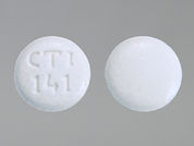 Lovastatin: This is a Tablet imprinted with CTI  141 on the front, nothing on the back.