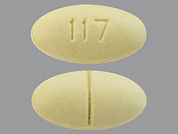 Verapamil Er: This is a Tablet Er imprinted with 117 on the front, nothing on the back.