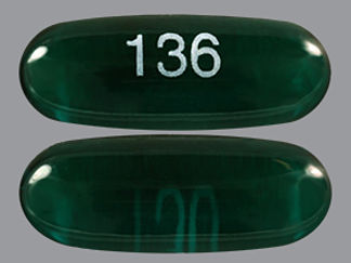 This is a Capsule imprinted with 136 on the front, nothing on the back.