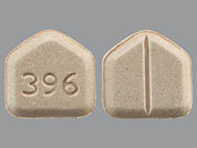 Venlafaxine Hcl: This is a Tablet imprinted with 396 on the front, nothing on the back.