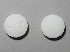 This is a Tablet imprinted with 397 on the front, nothing on the back.