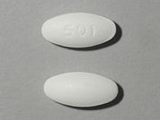 Mirtazapine: This is a Tablet imprinted with 501 on the front, nothing on the back.