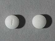Metoprolol Tartrate: This is a Tablet imprinted with 1 on the front, nothing on the back.