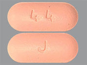 Fexofenadine Hcl: This is a Tablet imprinted with 44 on the front, J on the back.