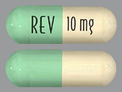 Revlimid: This is a Capsule imprinted with REV on the front, 10 mg on the back.