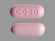 Covaryx H.S.: This is a Tablet imprinted with C020 on the front, nothing on the back.