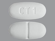 Zyflo: This is a Tablet imprinted with CT 1 on the front, nothing on the back.