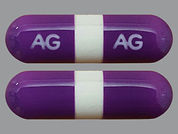 Allegra Allergy: This is a Tablet imprinted with AG AG on the front, nothing on the back.