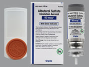 Albuterol Sulfate Hfa: Esto es un Aerosol Hfa Con Adaptor imprimido con nada en la parte delantera, nada en la parte posterior, y es fabricado por None.