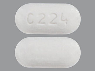 This is a Tablet imprinted with C224 on the front, nothing on the back.