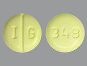 Nadolol: This is a Tablet imprinted with I G on the front, 348 on the back.