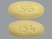 Atorvastatin Calcium: This is a Tablet imprinted with SG on the front, 154 on the back.