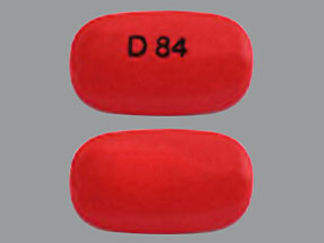 This is a Tablet Dr imprinted with D 84 on the front, nothing on the back.