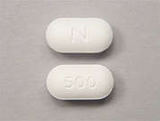 Naproxen Sodium Er: This is a white oblong Tablet Er Multiphase 24 Hr imprinted with N on the front, 500 on the back, and is manufactured by TWI/UPSHER.