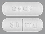 Betapace Af: This is a Tablet imprinted with BHCP on the front, 80 mg on the back.