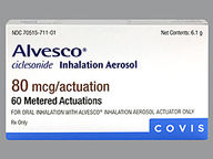 Alvesco 80Mcg (package of 6.1 gram(s)) Hfa Aerosol With Adapter