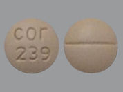 Methylphenidate Hcl: This is a Tablet imprinted with cor  239 on the front, nothing on the back.