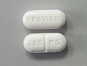 Provigil: Esto es un Tableta imprimido con PROVIGIL en la parte delantera, 200 MG en la parte posterior, y es fabricado por None.