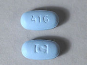 Tiagabine Hcl: This is a Tablet imprinted with logo on the front, 416 on the back.