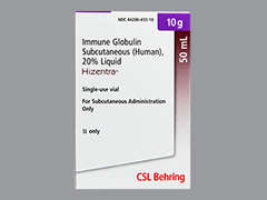 Esto es un Vial maraillo pálido imprimido con nada en la parte delantera, nada en la parte posterior, y es fabricado por CSL BEHRING LLC.