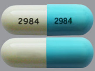 This is a Capsule imprinted with 2984 on the front, 2984 on the back.