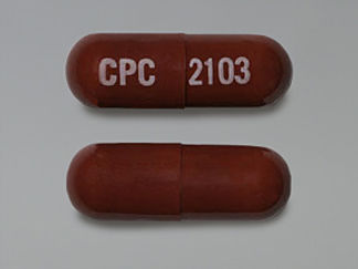 This is a Capsule imprinted with CPC on the front, 2103 on the back.