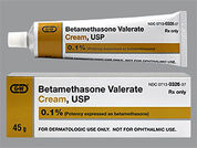 Betamethasone Valerate: This is a Cream imprinted with nothing on the front, nothing on the back.