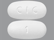 Linezolid: This is a Tablet imprinted with CIC on the front, 1 on the back.