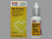 Ear Drops: Esto es un Gotas imprimido con nada en la parte delantera, nada en la parte posterior, y es fabricado por None.