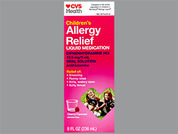 Children'S Allergy Relief: Esto es un Líquido imprimido con nada en la parte delantera, nada en la parte posterior, y es fabricado por None.