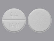 Pain Relief: This is a Tablet imprinted with 44  148 on the front, nothing on the back.