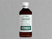 Cytra-2: This is a Solution Oral imprinted with nothing on the front, nothing on the back.