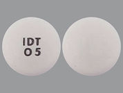 Roxybond: This is a Tablet Oral Only imprinted with IDT  0 5 on the front, nothing on the back.