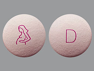 This is a Tablet Immediate D Release Biphase imprinted with logo on the front, D on the back.