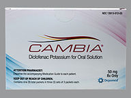 Cambia 50 Mg Powder In Packet