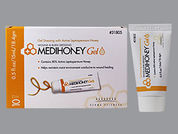 Medihoney: This is a Gel imprinted with nothing on the front, nothing on the back.