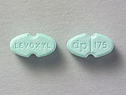 Levoxyl: This is a Tablet imprinted with LEVOXYL on the front, dp  175 on the back.