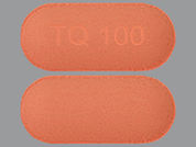 Arakoda: This is a Tablet imprinted with TQ100 on the front, nothing on the back.