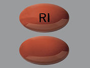 Zenatane: This is a Capsule imprinted with RI on the front, nothing on the back.