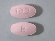 Fexofenadine Hcl: Esto es un Tableta rosado oval imprimido con 193 en la parte delantera, R en la parte posterior, y es fabricado por BLUEPOINT LABOR.