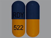 Atomoxetine Hcl: Esto es un Cápsula imprimido con RDY en la parte delantera, 522 en la parte posterior, y es fabricado por None.