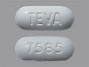 Ezetimibe-Simvastatin: This is a white oblong Tablet imprinted with TEVA on the front, 7585 on the back, and is manufactured by DR.REDDY'S LAB.