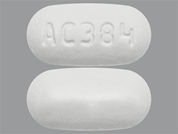 Hydroxychloroquine Sulfate: This is a Tablet imprinted with AC 384 on the front, nothing on the back.